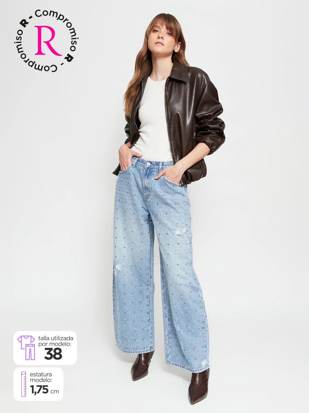 JEANS MUJER INDEX ALGODÓN  - 1