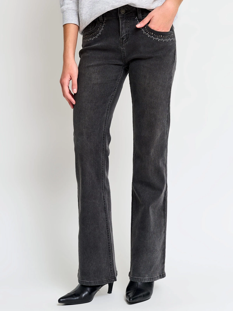 JEANS MUJER INDEX ALGODÓN APLICACIONES - 2