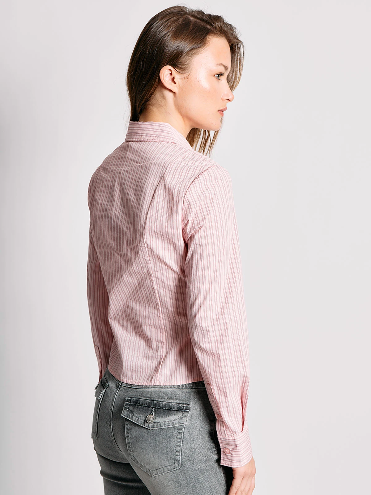 BLUSA MUJER INDEX ALGODÓN MANGA LARGA ENTALLADA - 2