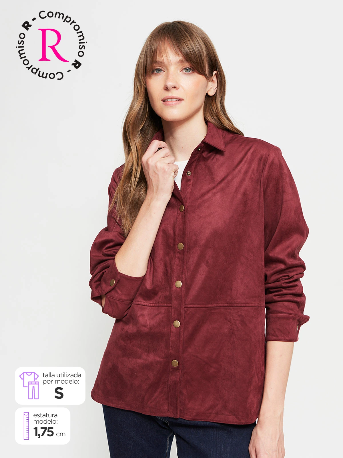 AZIZ BLUSA MUJER AZIZ MANGA LARGA SUEDE