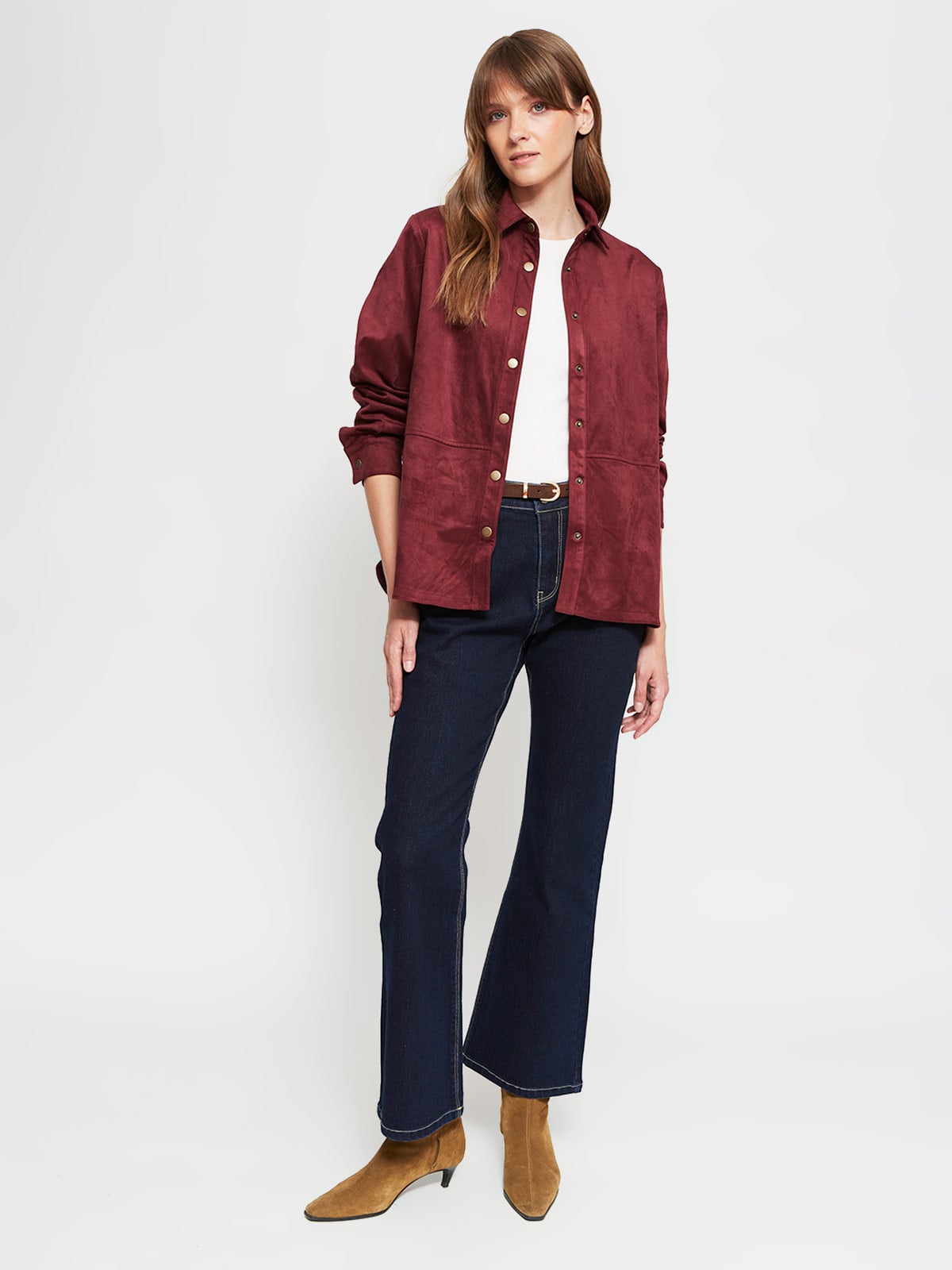 BLUSA MUJER AZIZ MANGA LARGA SUEDE - 4