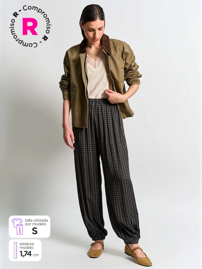 PANTALÓN MUJER MARQUIS BOMBACHO CUADROS