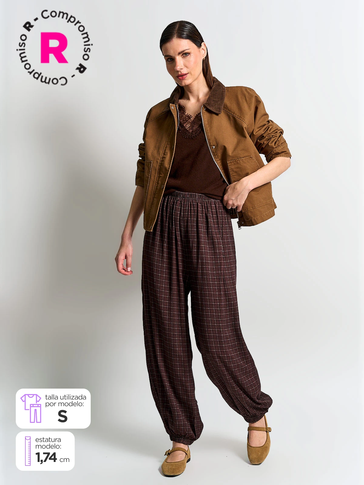 PANTALÓN MUJER MARQUIS BOMBACHO CUADROS - 3