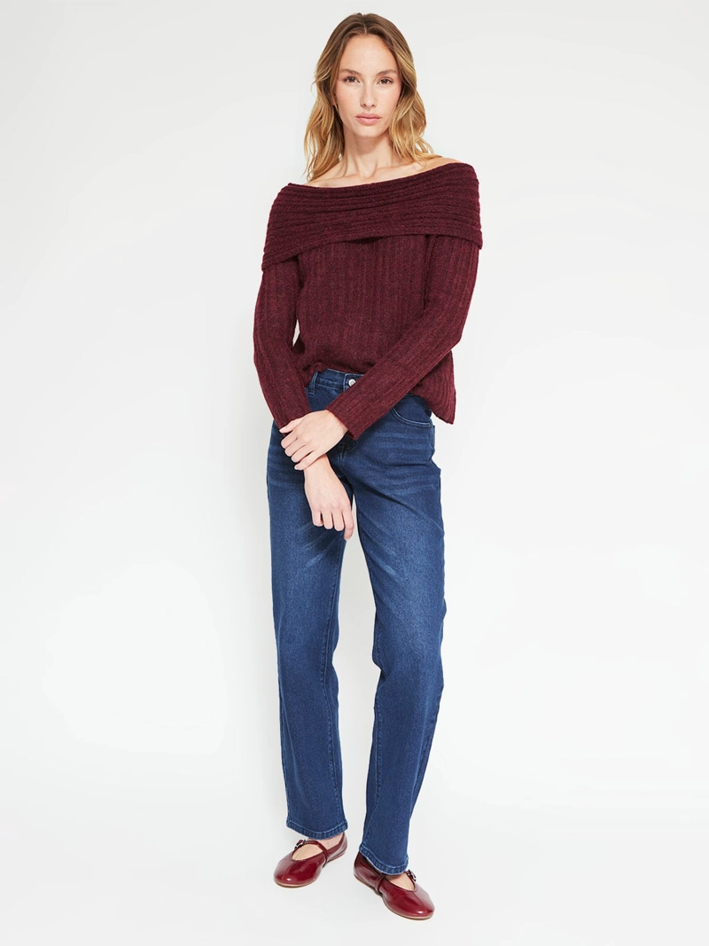 SWEATER MUJER INDEX MANGA LARGA - 4
