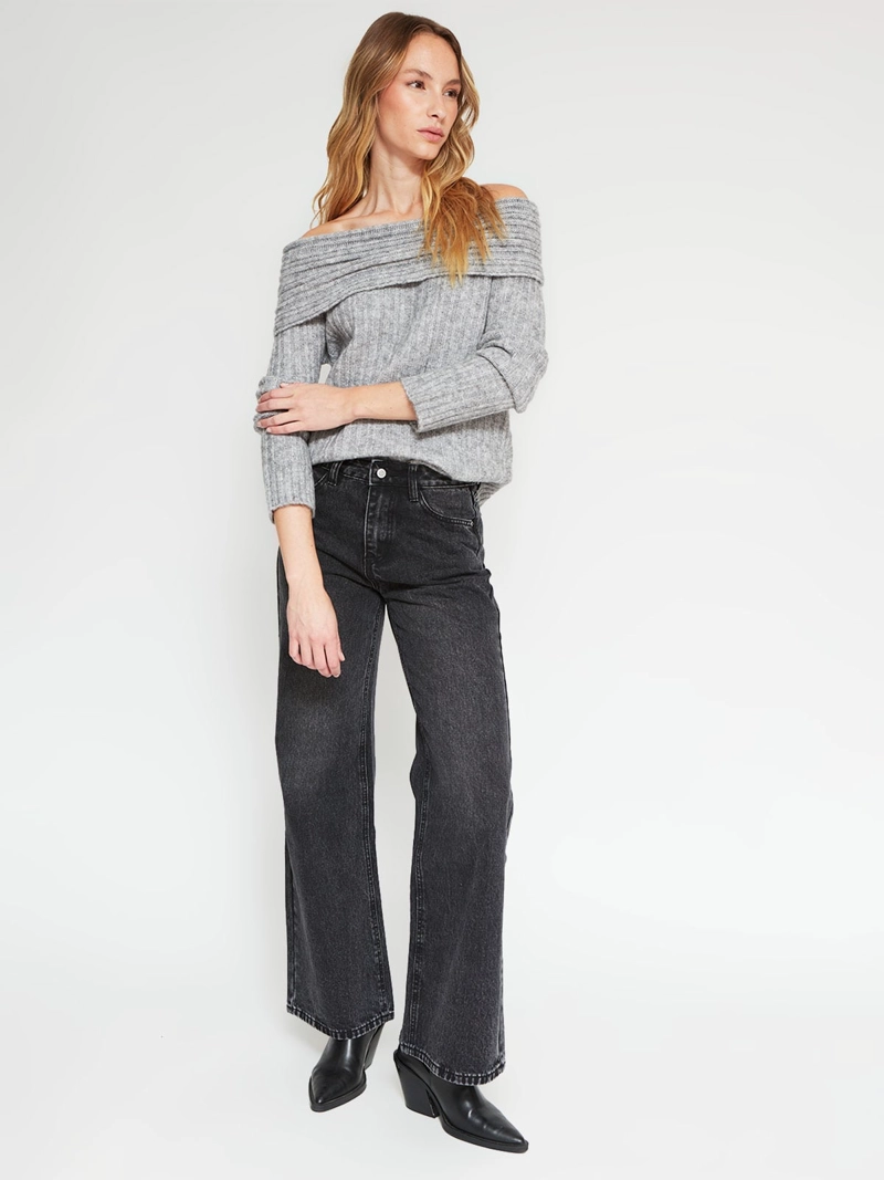 SWEATER MUJER INDEX MANGA LARGA - 4