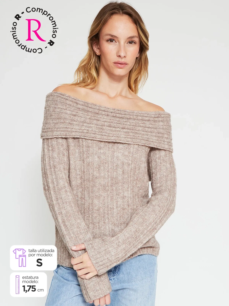 SWEATER MUJER INDEX MANGA LARGA