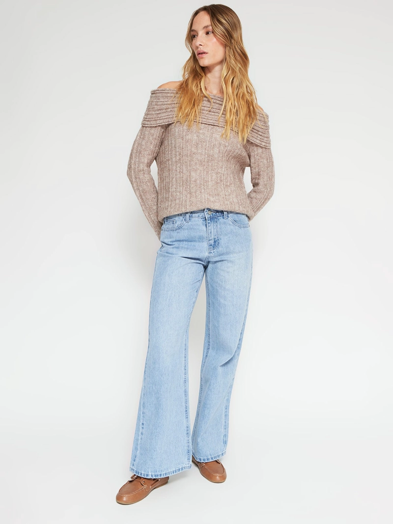SWEATER MUJER INDEX MANGA LARGA - 4