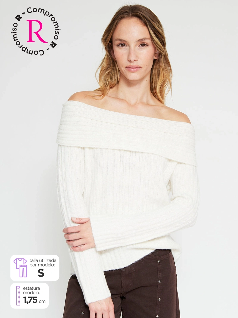 SWEATER MUJER INDEX MANGA LARGA - 1
