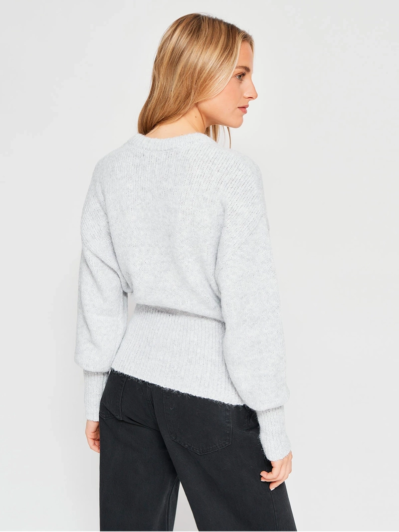 SWEATER MUJER INDEX ALGODÓN MANGA LARGA GLOBO - 2
