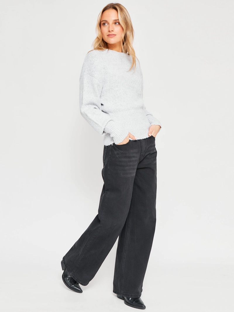 SWEATER MUJER INDEX ALGODÓN MANGA LARGA GLOBO - 4