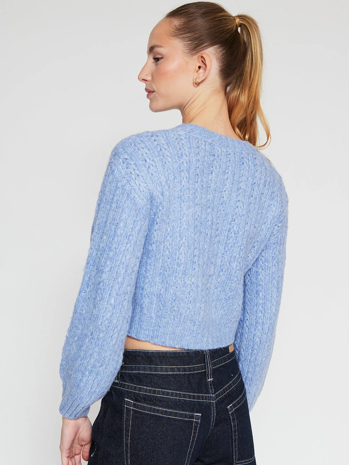 SWEATER MUJER INDEX MANGA LARGA TRENZADO - 2