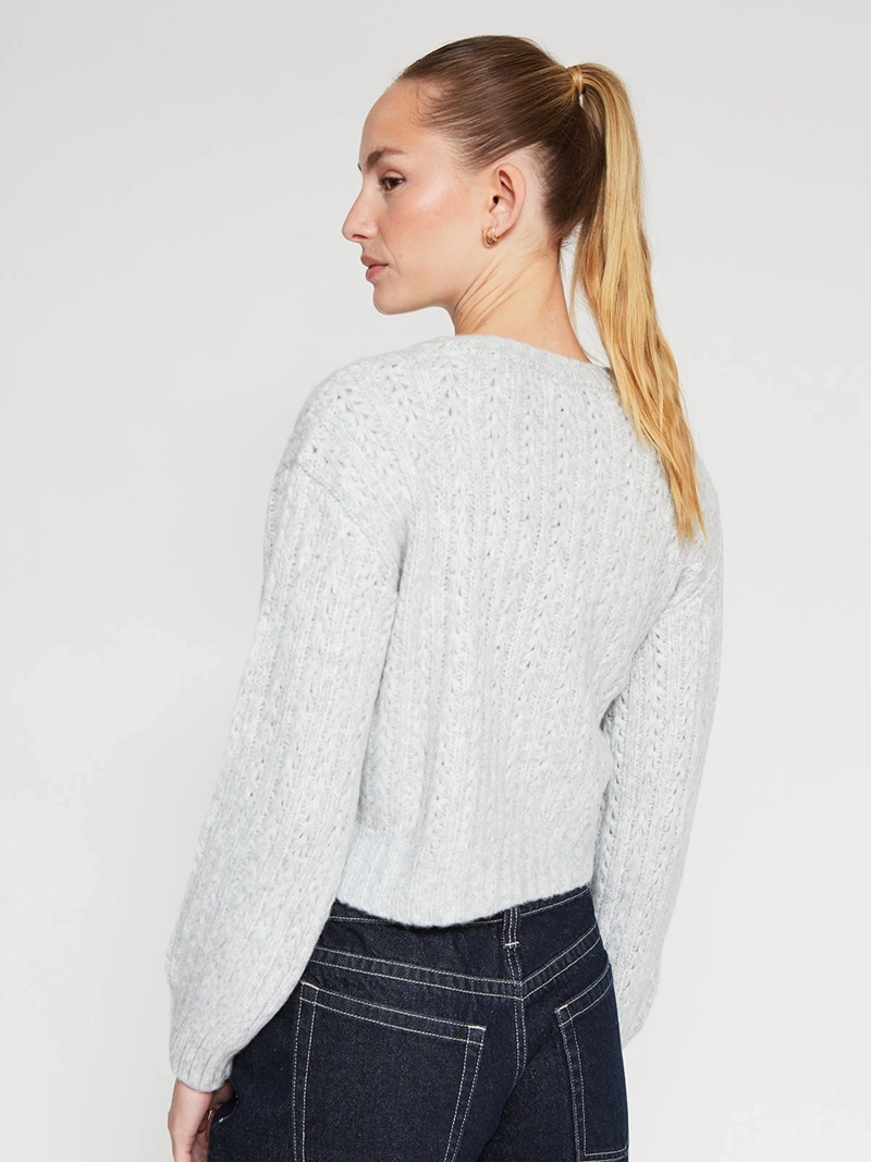 SWEATER MUJER INDEX MANGA LARGA TRENZADO - 2