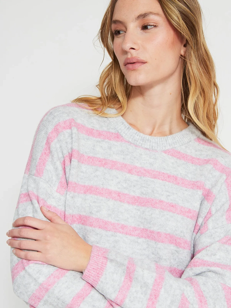 SWEATER MUJER INDEX MANGA LARGA LÍNEAS - 3