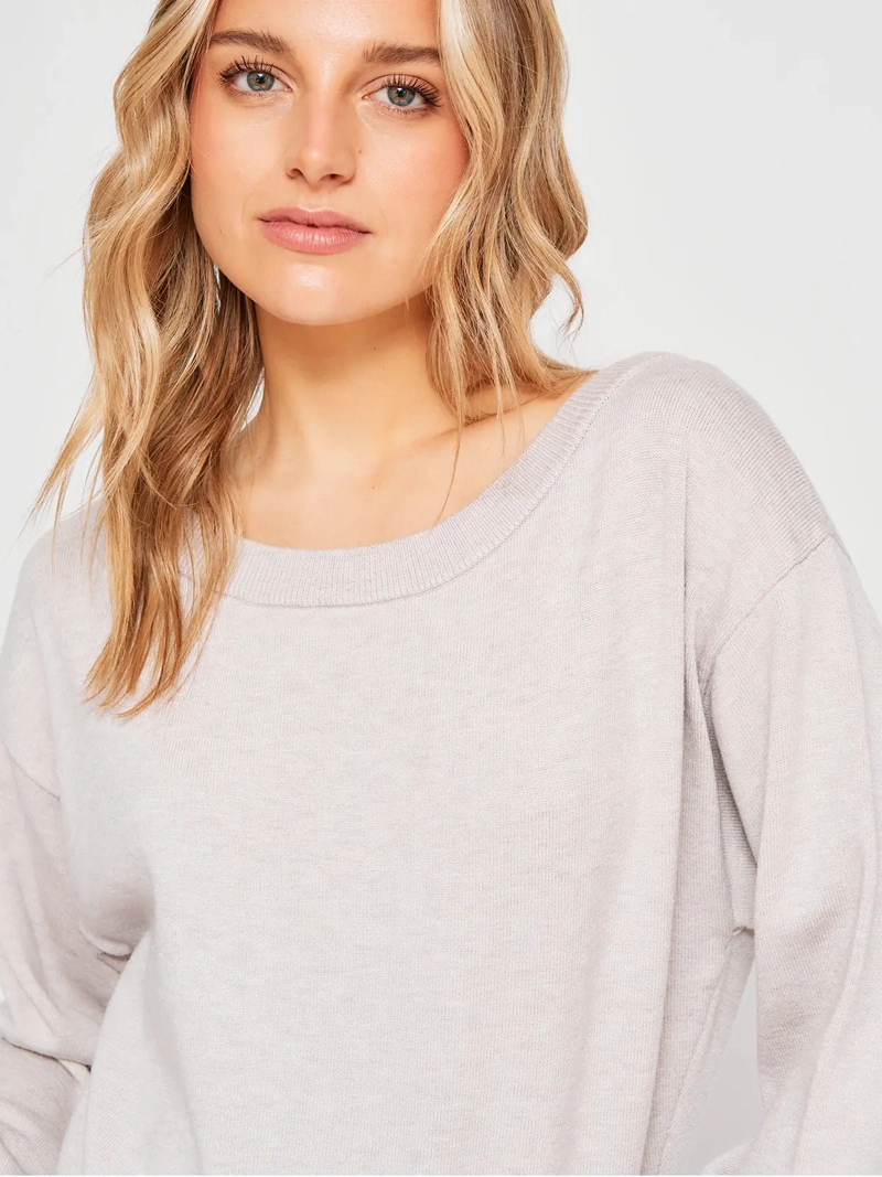SWEATER MUJER INDEX MANGA LARGA BORDADO - 3