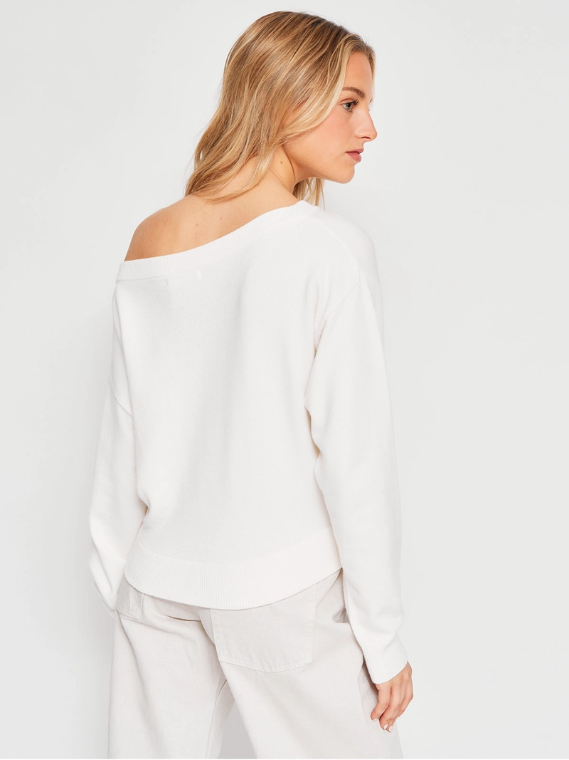 SWEATER MUJER INDEX MANGA LARGA BORDADO - 2