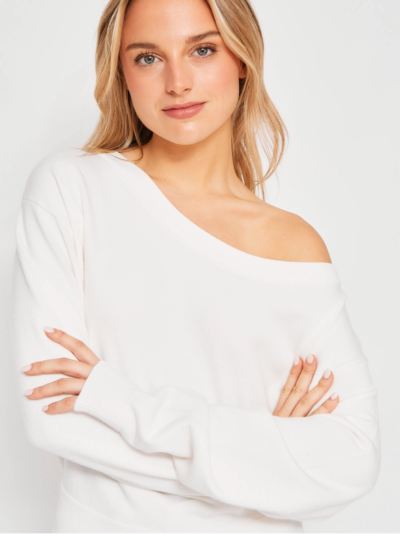 SWEATER MUJER INDEX MANGA LARGA BORDADO - 3