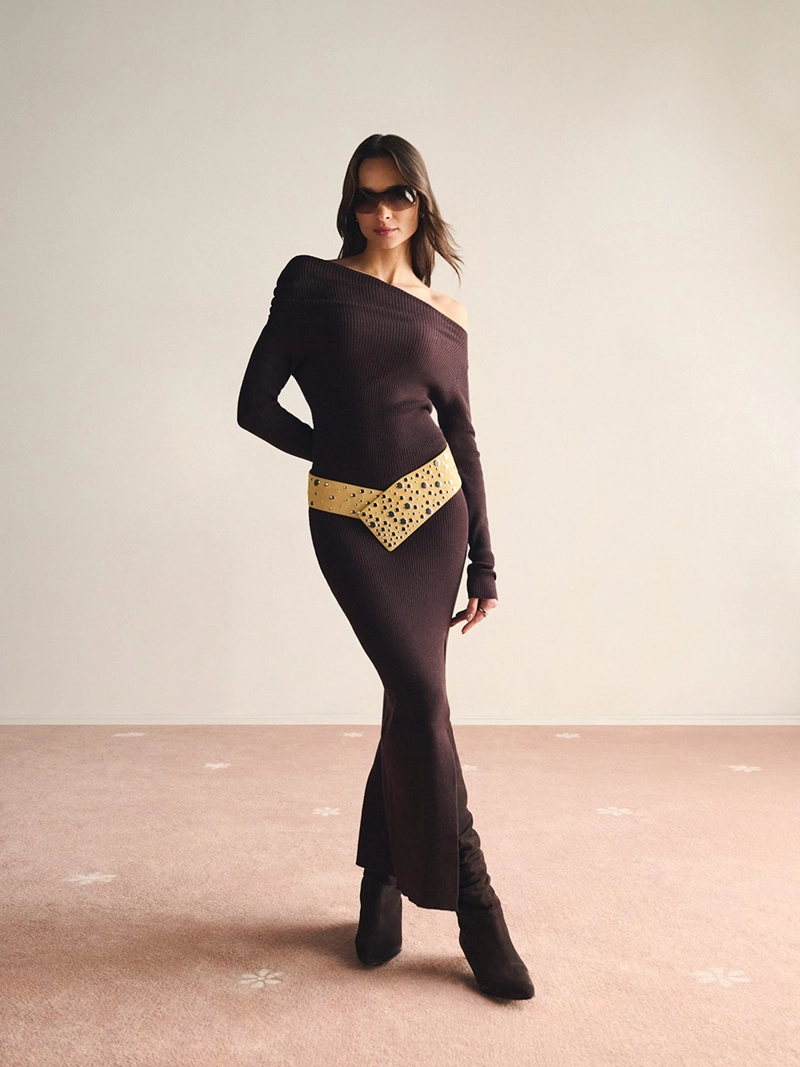 VESTIDO MUJER INDEX LARGO RIB - 1