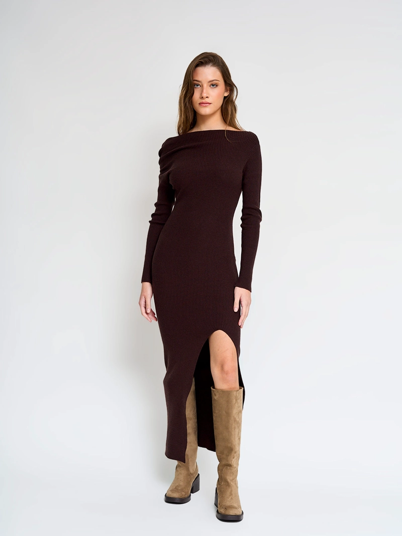 VESTIDO MUJER INDEX LARGO RIB - 3