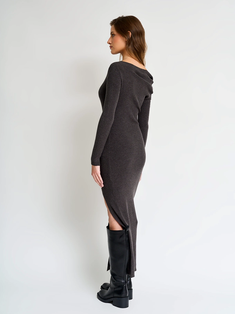 VESTIDO MUJER INDEX LARGO RIB - 3