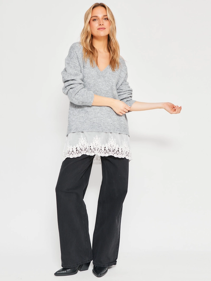 SWEATER MUJER INDEX MANGA LARGA VUELOS - 4