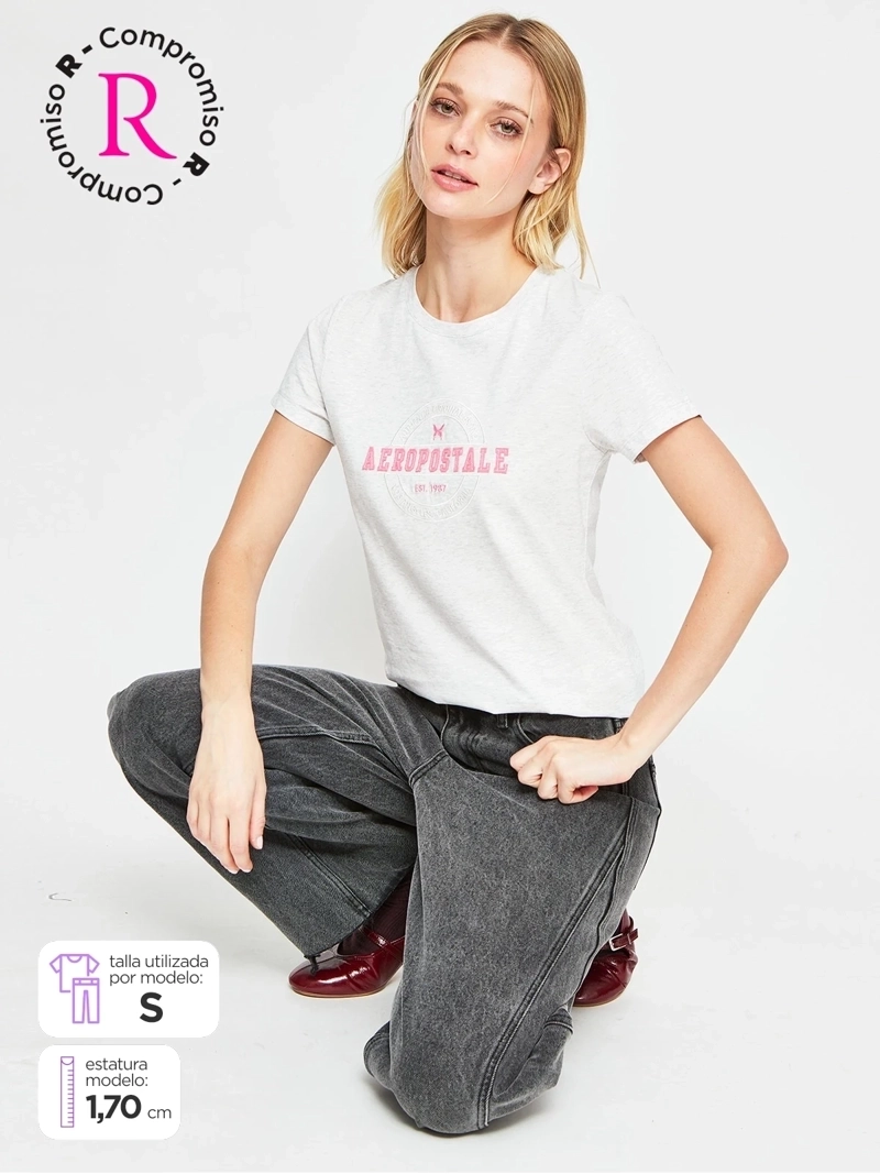 POLERA MUJER AEROPOSTALE ALGODÓN  - 1