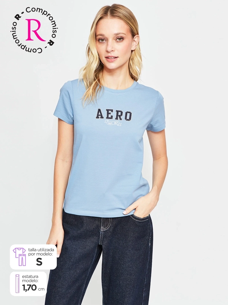 POLERA MUJER AEROPOSTALE ALGODÓN  - 1