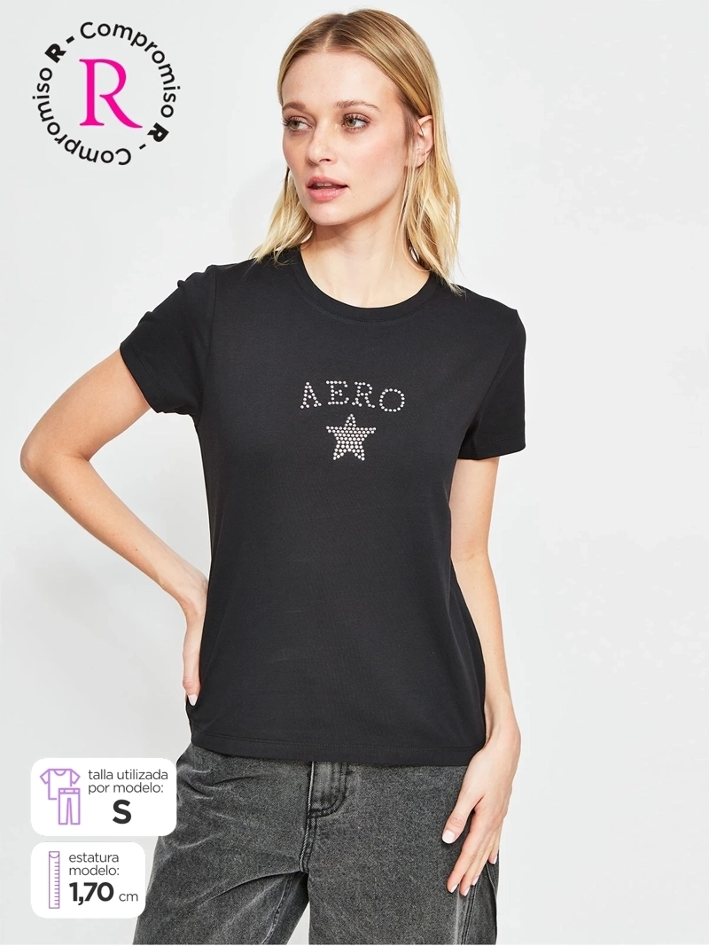 POLERA MUJER AEROPOSTALE ALGODÓN  - 1