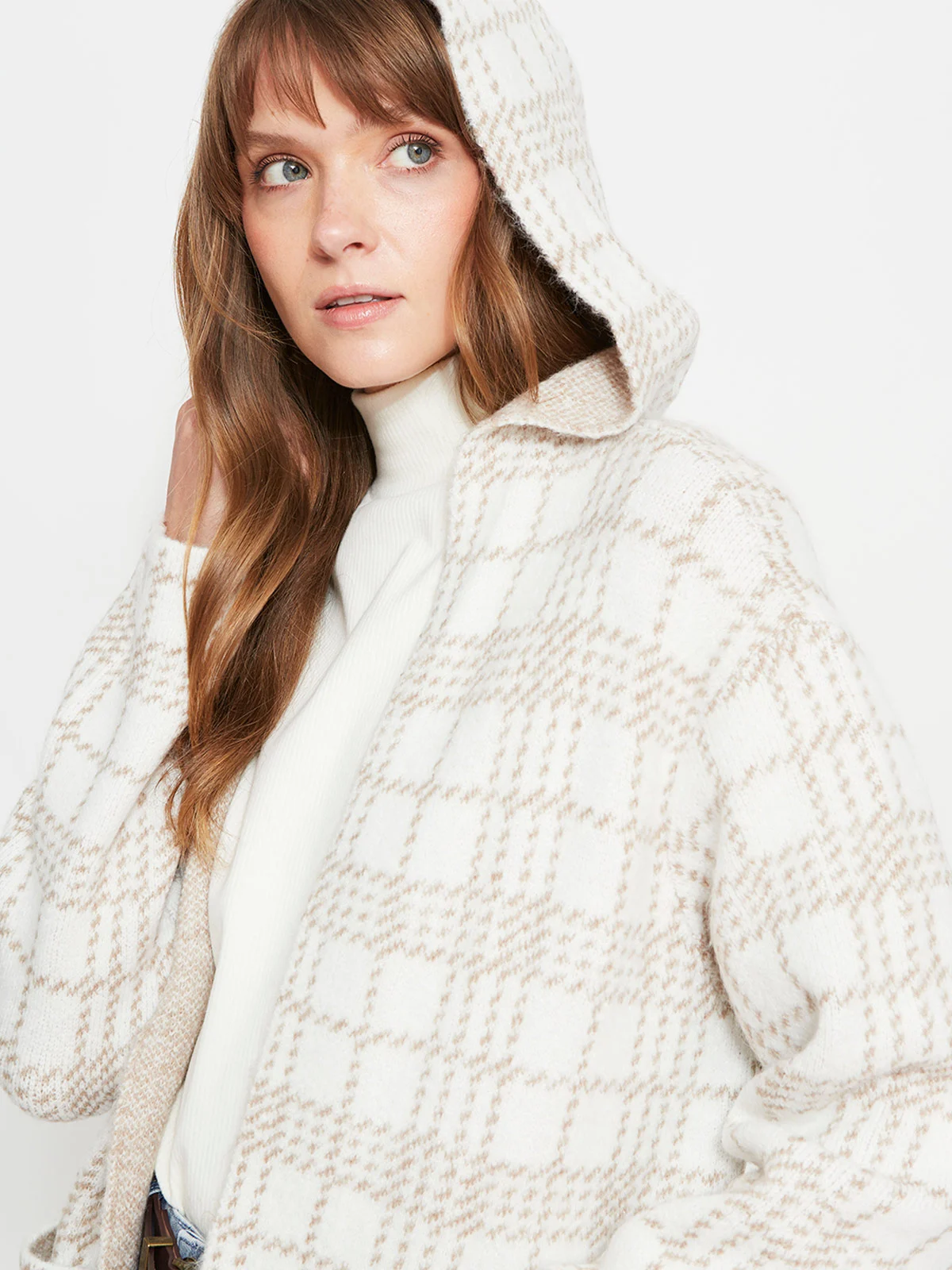CARDIGAN MUJER AZIZ CON GORRO - 3