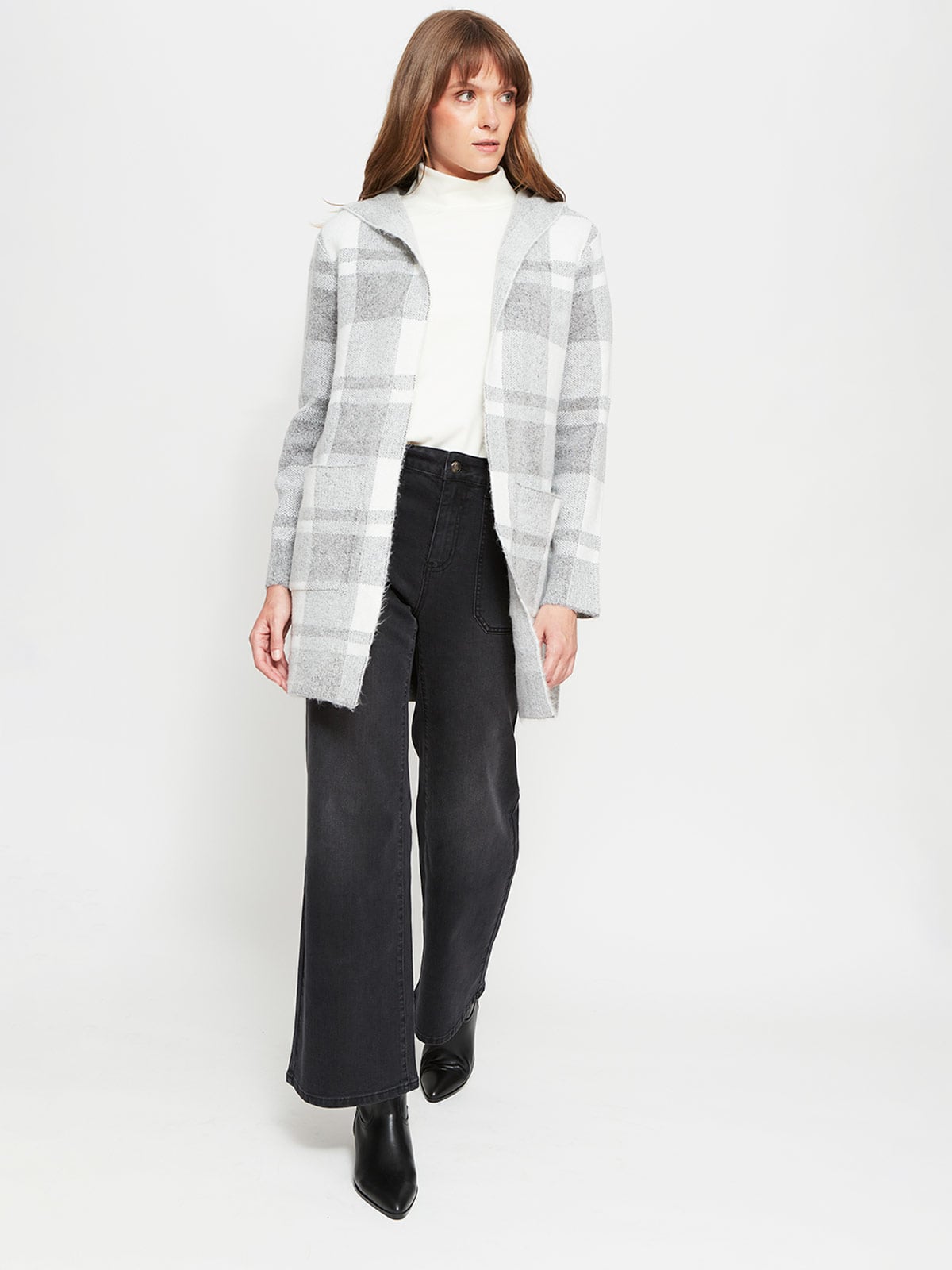 CARDIGAN MUJER AZIZ CON GORRO - 4