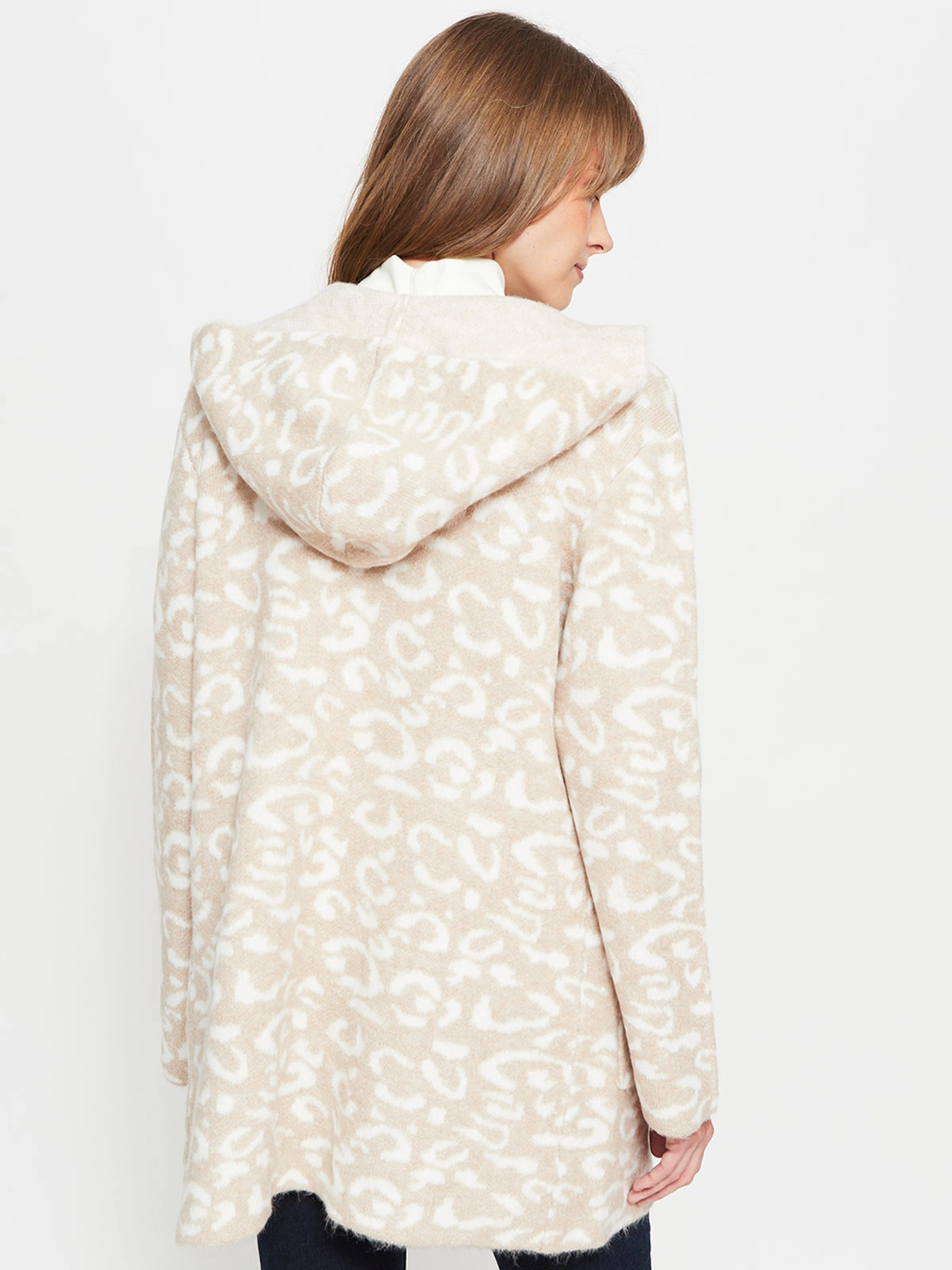 CARDIGAN MUJER AZIZ CON GORRO - 2