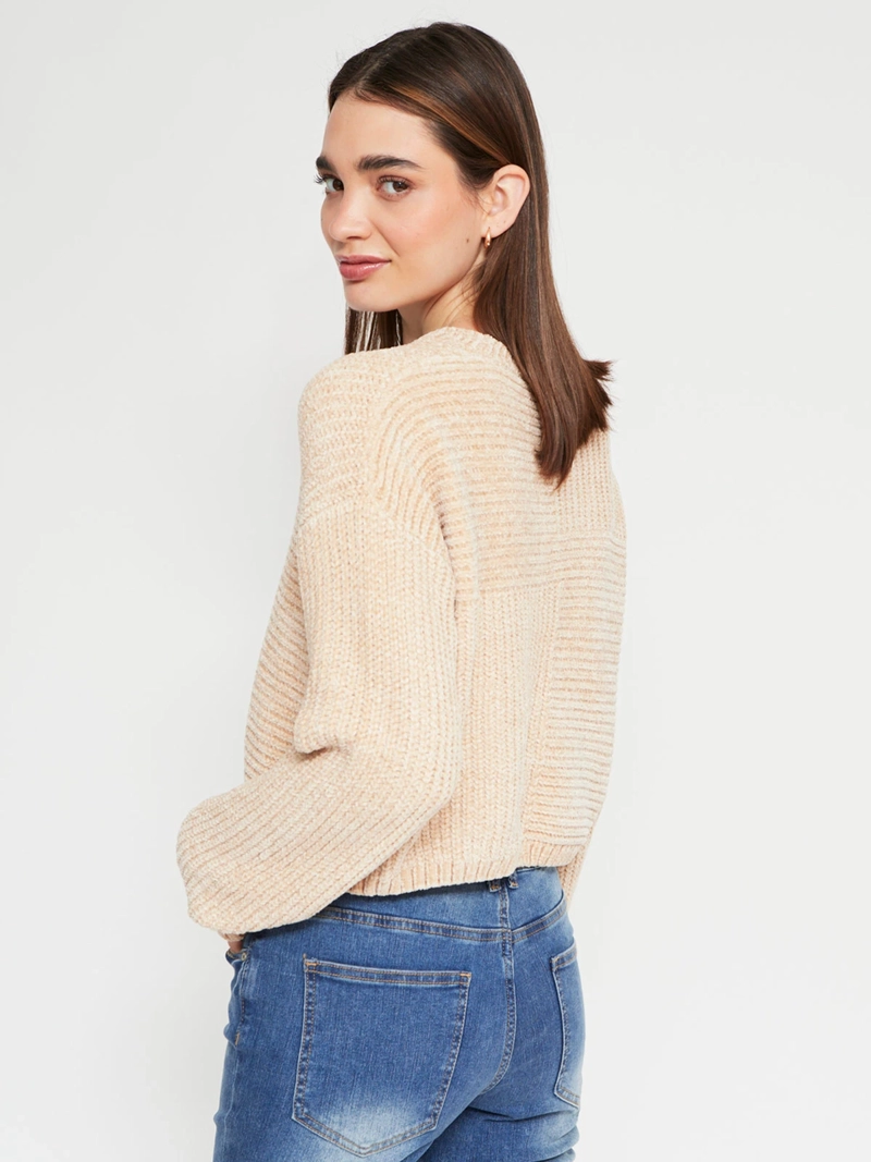 SWEATER MUJER INDEX CHENILLE MANGA LARGA BÁSICO - 2