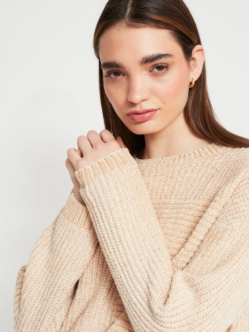 SWEATER MUJER INDEX CHENILLE MANGA LARGA BÁSICO - 3