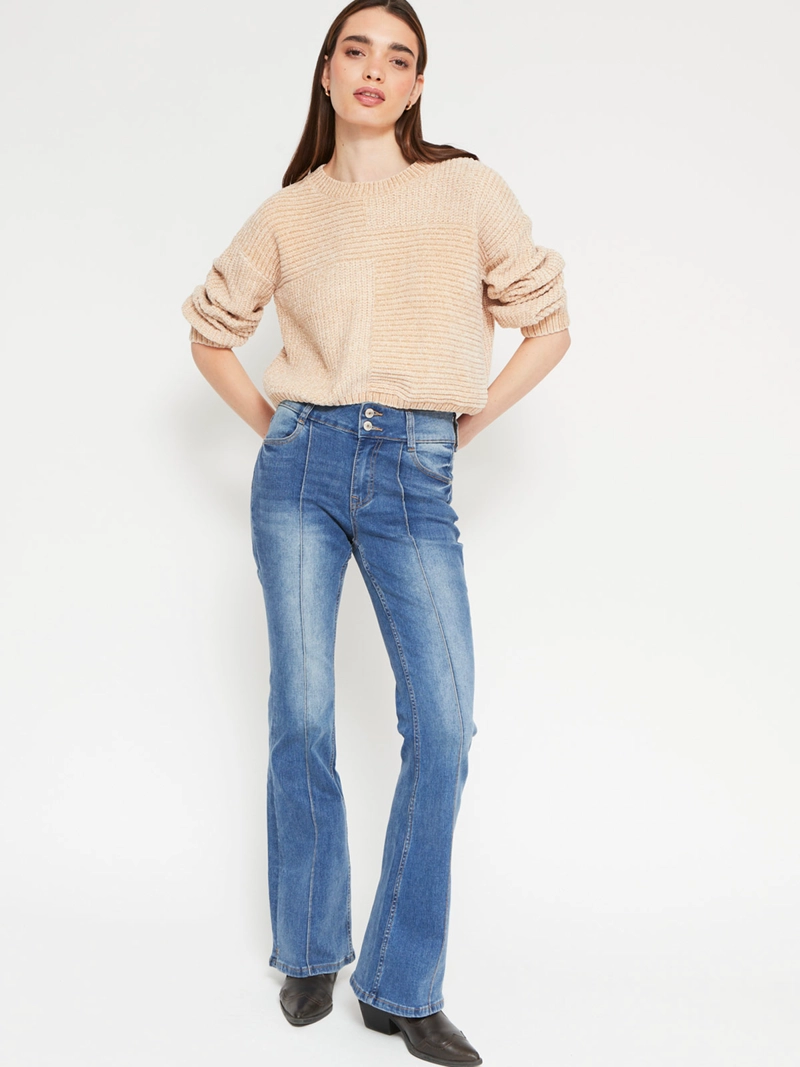 SWEATER MUJER INDEX CHENILLE MANGA LARGA BÁSICO - 4