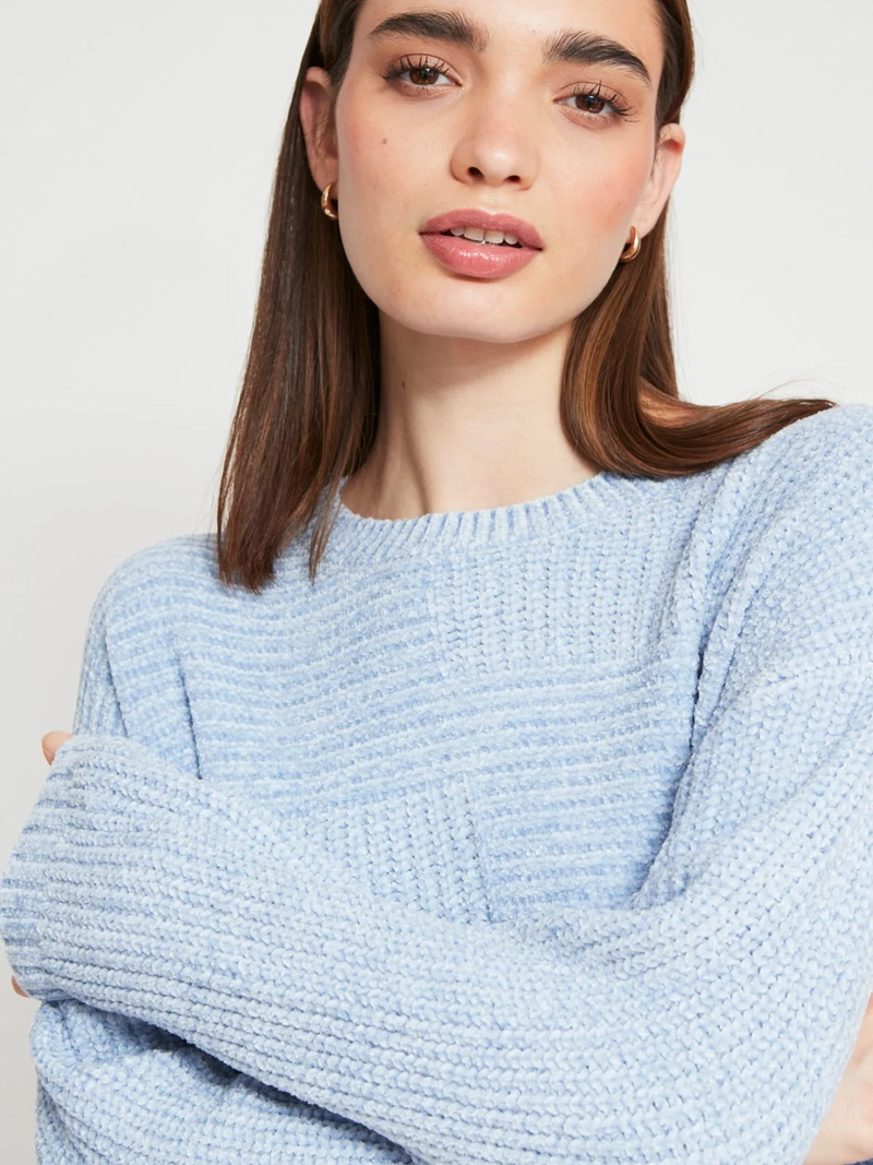 SWEATER MUJER INDEX CHENILLE MANGA LARGA BÁSICO - 3