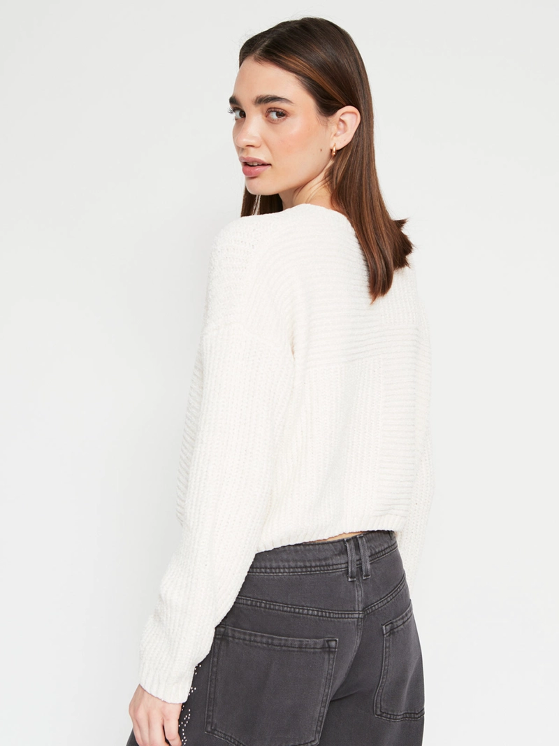 SWEATER MUJER INDEX CHENILLE MANGA LARGA BÁSICO - 2