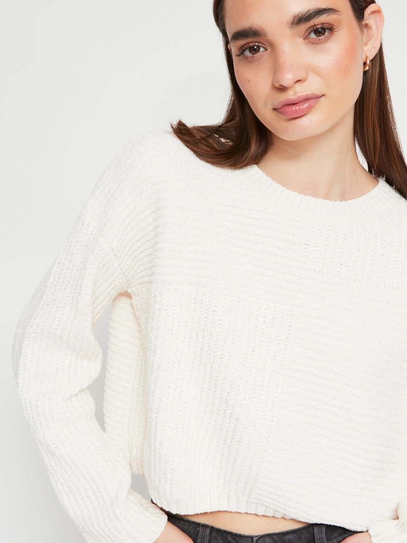 SWEATER MUJER INDEX CHENILLE MANGA LARGA BÁSICO - 3