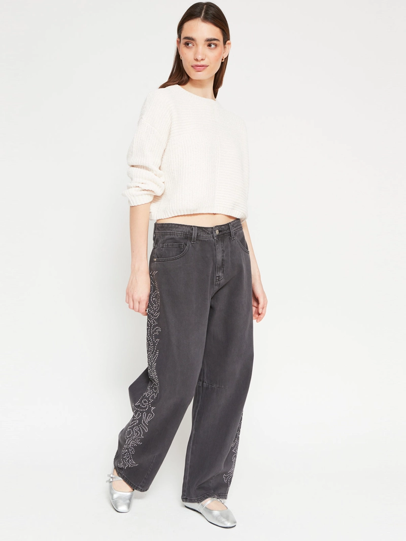 SWEATER MUJER INDEX CHENILLE MANGA LARGA BÁSICO - 4
