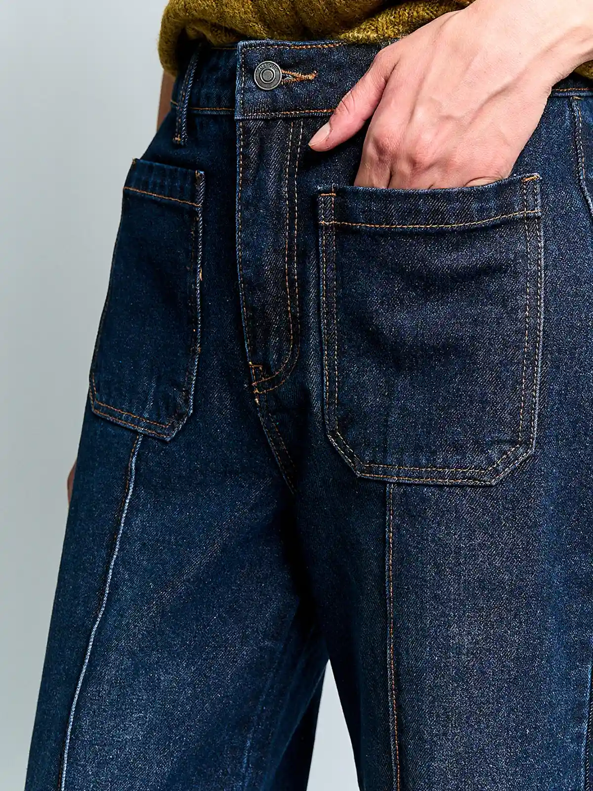 JEANS MUJER MARQUIS ALGODÓN WIDE LEG BOLSILLOS - 4