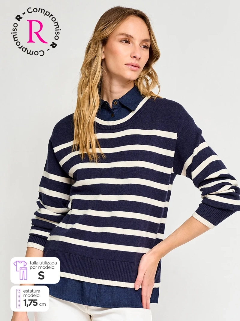 SWEATER MUJER REGATTA MANGA LARGA TWINSET - 1