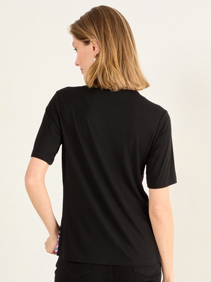 POLERA MUJER MA GRIFFE ESCOTE EN V MANGA CORTA - 4
