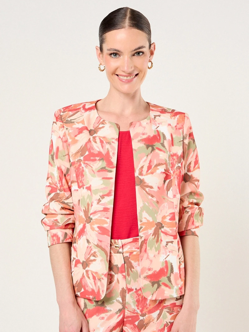 BLAZER MUJER MA GRIFFE CUELLO REDONDO ESTAMPADO - 2