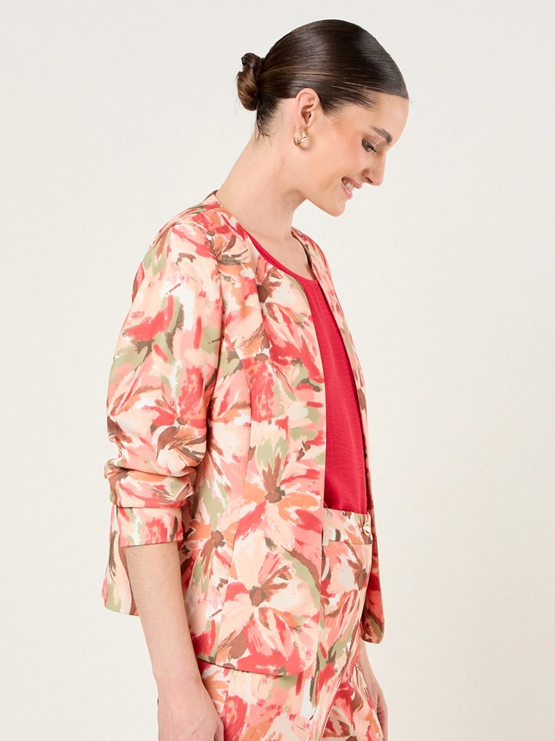 BLAZER MUJER MA GRIFFE CUELLO REDONDO ESTAMPADO - 3