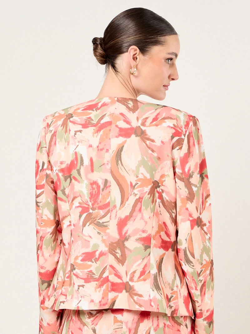BLAZER MUJER MA GRIFFE CUELLO REDONDO ESTAMPADO - 4