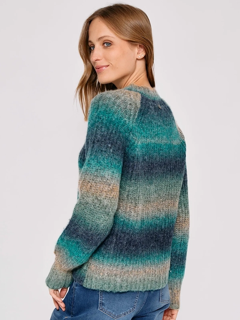 SWEATER MUJER REGATTA MANGA LARGA BOTONES - 2