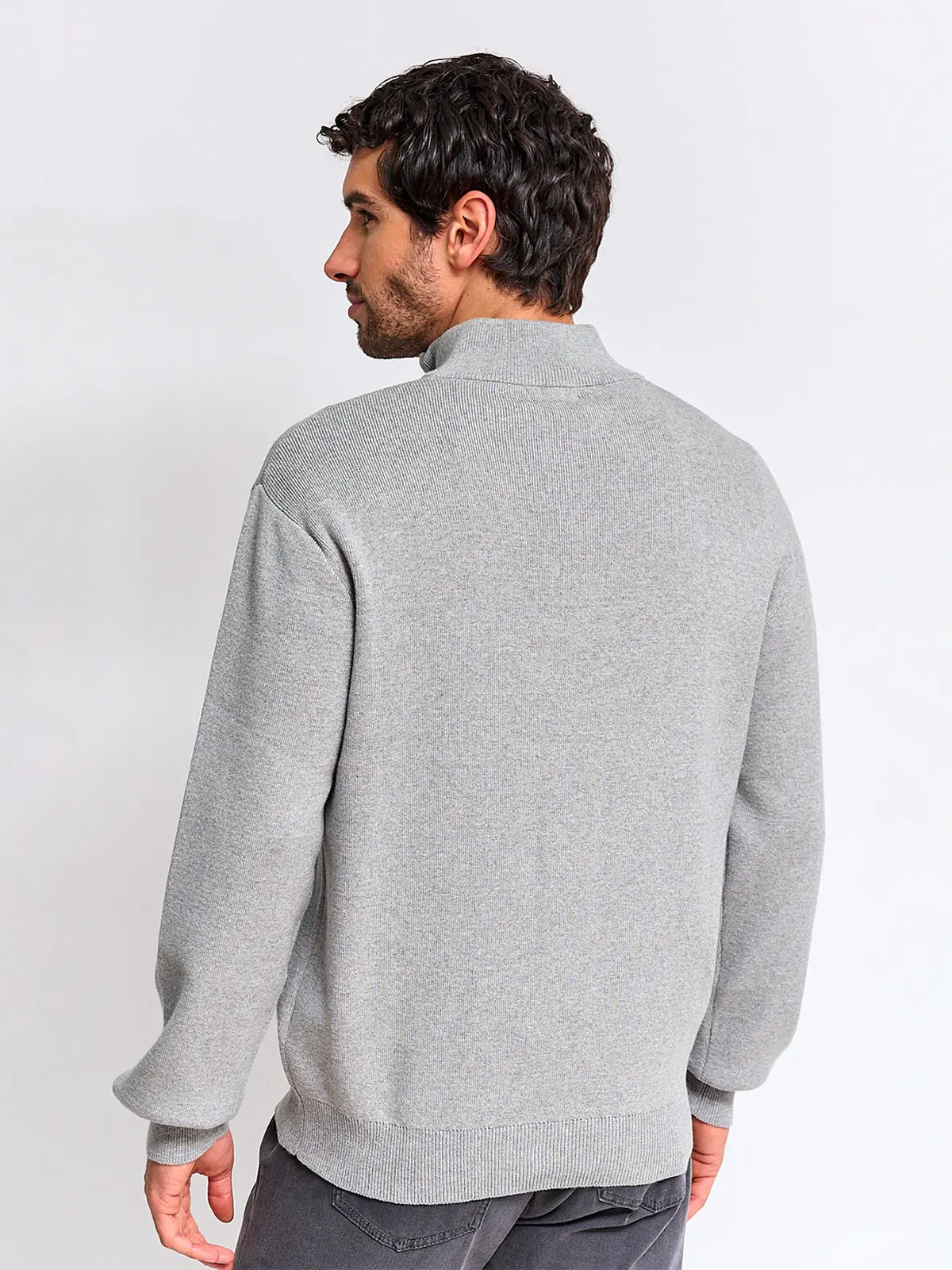 SWEATER HOMBRE KENNETH STEVENS ALGODÓN HALF ZIPPER - 2