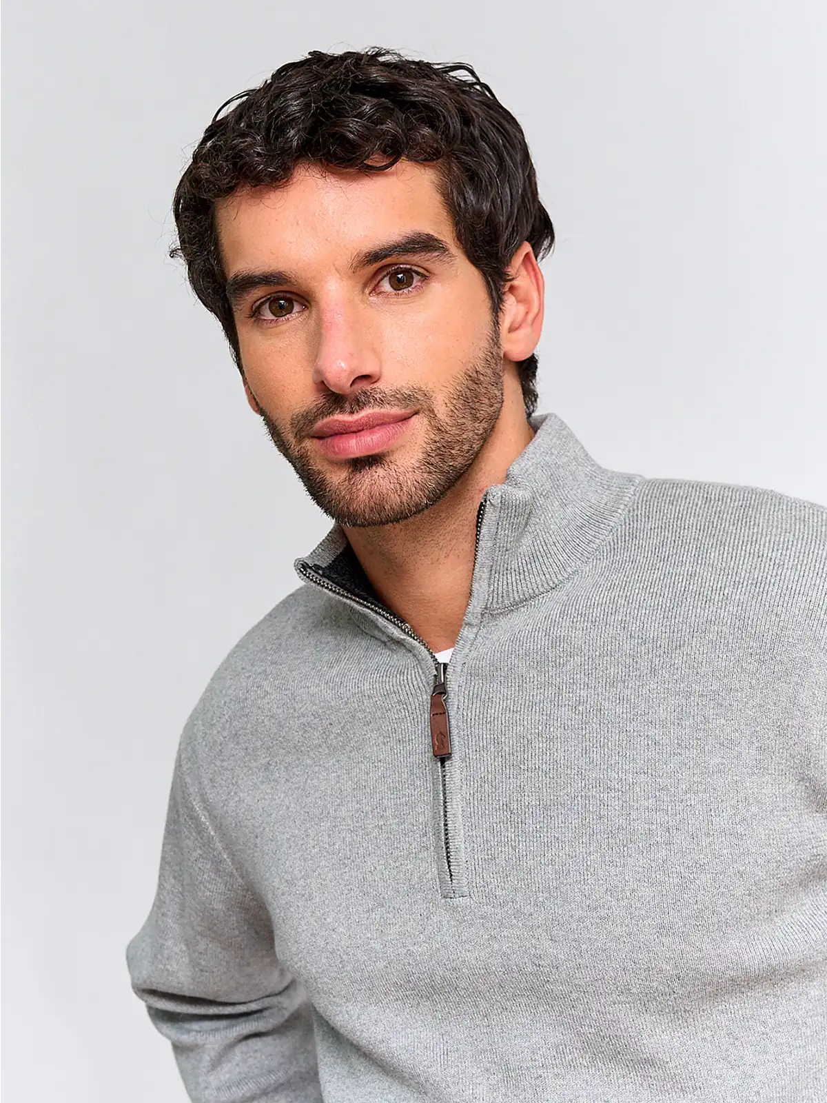 SWEATER HOMBRE KENNETH STEVENS ALGODÓN HALF ZIPPER - 3