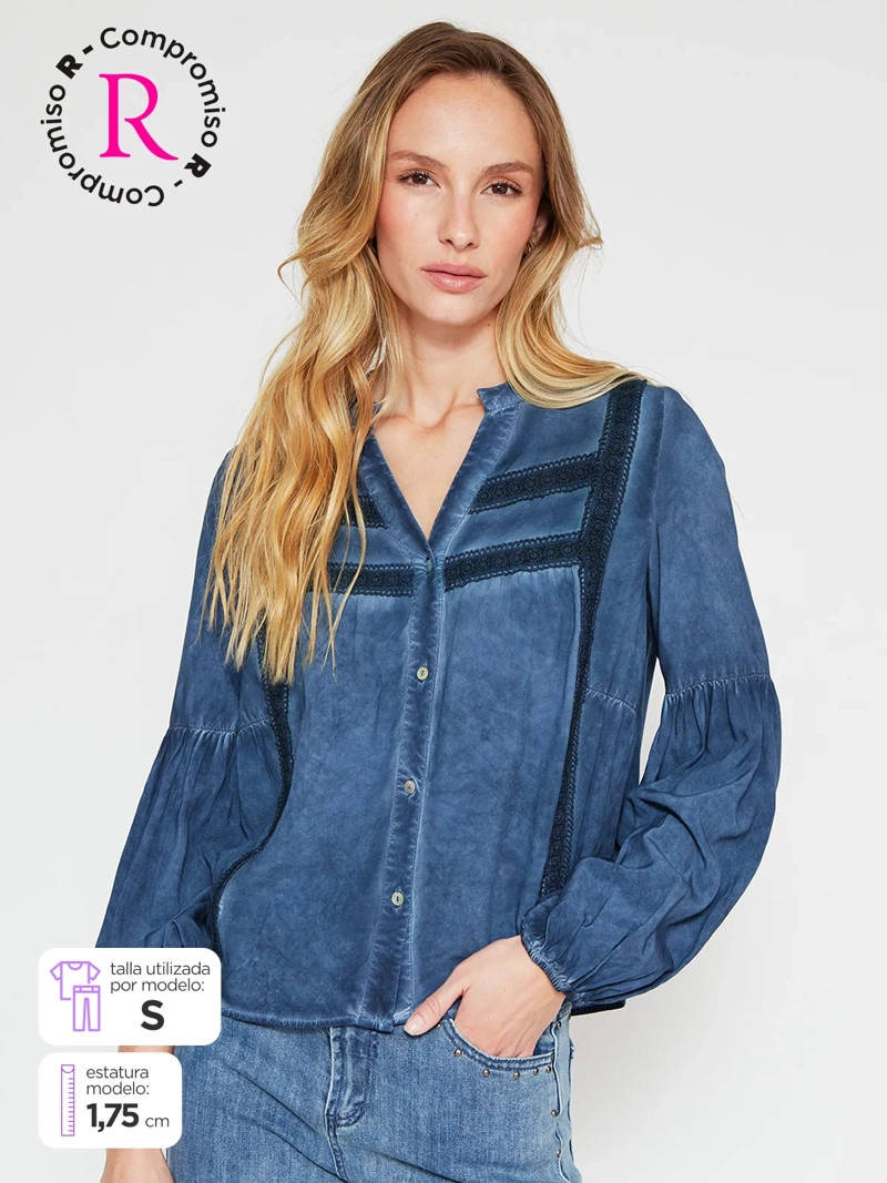 BLUSA MUJER TATIENNE MANGA LARGA - 1