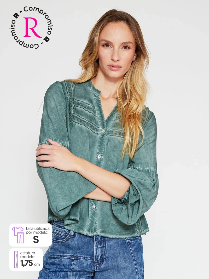 BLUSA MUJER TATIENNE MANGA LARGA - 1