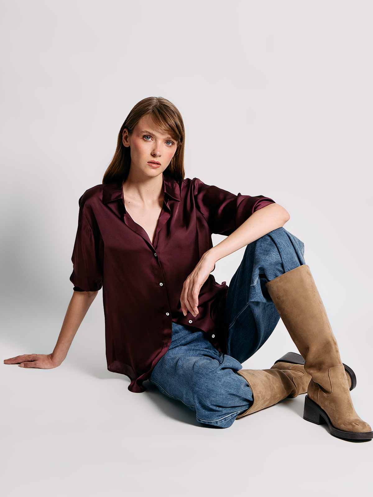 BLUSA MUJER MARQUIS SATINADA - 4