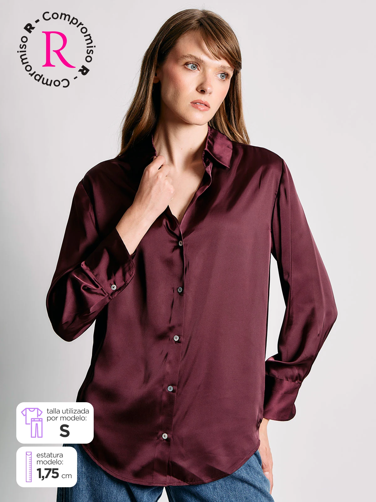 BLUSA MUJER MARQUIS SATINADA